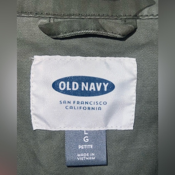 NWT Old Navy Women’s Green Camo Field Utility Jacket size Large Petite - Picture 3 of 6